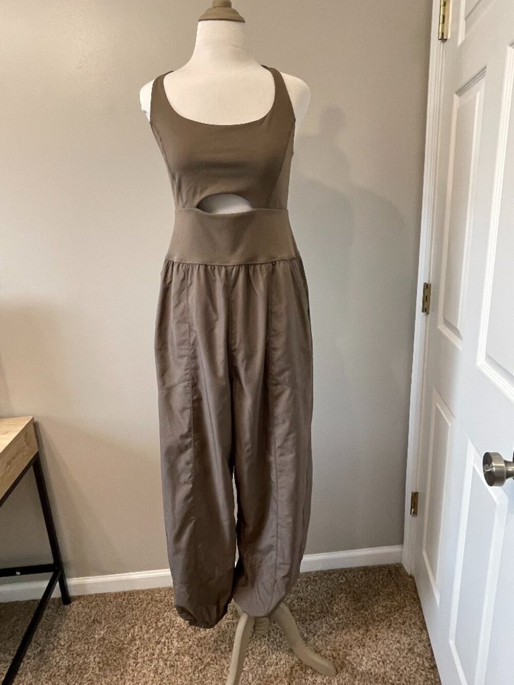 Free People Righteous Onesie - Taupe Brown, Size M